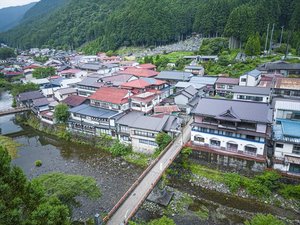 山間にある洞川温泉レトロ情緒たっぷりです