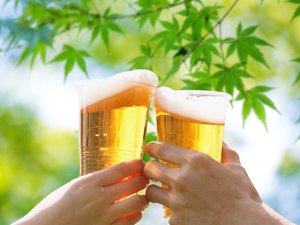 湯上がりには、無料で生ビールをお楽しみいただけます。