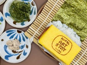 アートステイ那覇のロゴを焼き印で