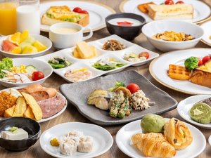 朝食|メイン付きハーフブッフェ