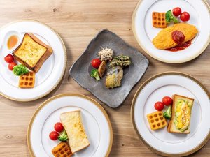 朝食|メインプレート〜|和洋食5種類からお選びいただけるメインプレート