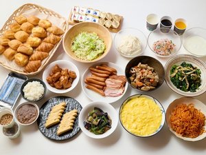 朝食メニューの一例