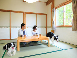■コテージ滞在イメージ■コテージの中では、いつもご家族皆様一緒にお過ごし頂けます。*ペット可