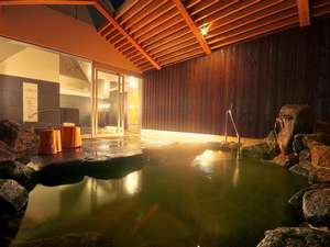 【秀長の湯・男湯】地下800mから湧き出る本物の天然温泉。宿泊の男女比で入替になる事がございます♪