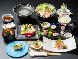 上州牛の陶板焼きプラン(一例)