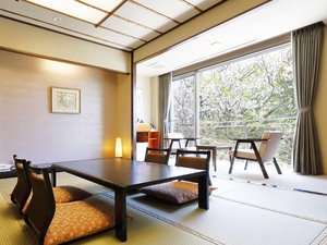 【スタンダードツイン】窓から見える桜景色