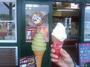 シャボテン公園のシャボテンソフトです。結構おいしいです。
