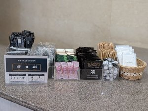 【アメニティ】フロントにてご準備しております。必要なアメニティをご自由にお持ちください。