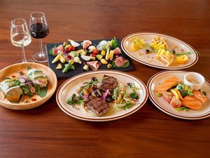 夕食 - 別府湾を望む絶景とともに楽しむ、地元食材を活かしたグリルディナー※写真はイメージです
