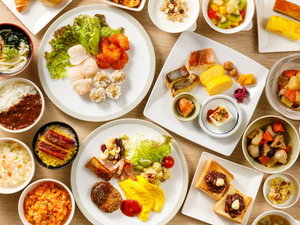 ひつまぶしや小倉トーストなどの『名古屋めし』の他、明太子や朝カレーも自慢の朝食