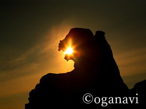 観光地 ゴジラ岩