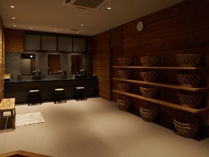 大浴場の脱衣所