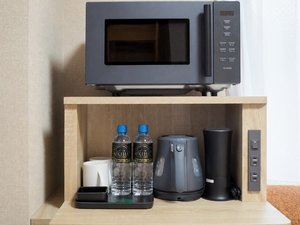 リニューアルルームには全室電子レンジをご用意しております。