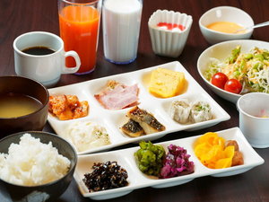 朝食ビュッフェ和食一例