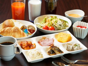 朝食ビュッフェ洋食一例