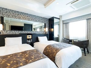 デラックスツイン(広さ20u/ベッド幅120cm×2部屋(ベッド計2台))
