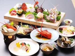 【味覚プラン(一例)】板盛り・房州海老・サザエ