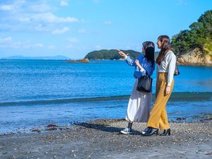 パールロード沿いの海岸