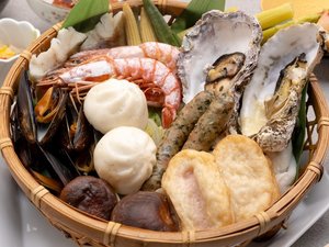 別府名物の地獄蒸しは海の幸を存分に味わうことが出来ます