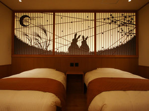 影月亭-捌-■月影にうさぎが寄り添う、優しい眠りの空間