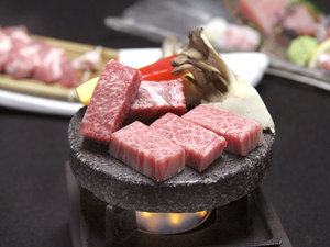 【風木立の川辺 紫明館】プレミアムコース《TANIGAWA》石焼|上州牛サーロインとヒレ肉の石焼き 食べ比べ