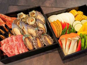 活アワビ&海鮮&焼肉食べ飲み放題