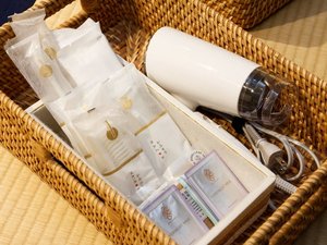 各種アメニティは日本製