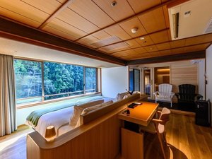 12/27リニューアル【山翠スイート】源泉かけ流し露天風呂+プライベートサウナ