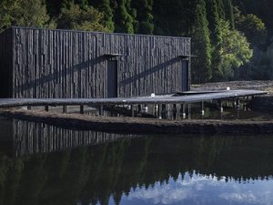 《新棟》2023年10月オープンした【棚田の離れの外観。1棟に2部屋の洋室があります。