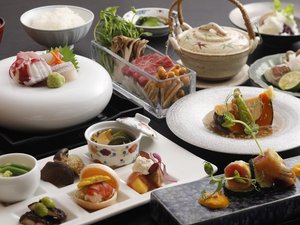 *【夕食一例】姉妹館・御幸荘花結びでお召し上がりいただきます
