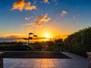 旅の思い出に残る夕日