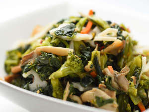 朝食一例(野菜の煮浸し)