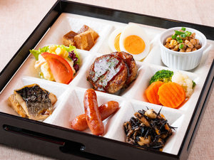 【朝食ビュッフェ】盛り付け例
