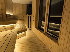 男女一緒に楽しめる展望サウナ 要水着・湯浴み着(有料レンタル)