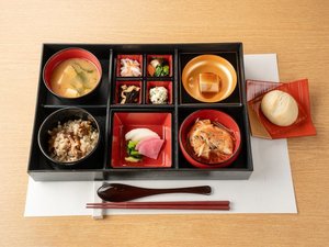【朝食*精進料理(一例)】和空下寺町オリジナル。内容は毎日変わります。