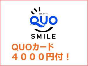 QUO�J�[�h4000�~�t