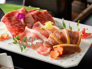 【かがりや会席〜大和の恵〜】大和牛、大和肉鶏、大和ポーク。奈良が誇るお肉を、ぜひ。