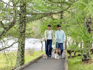 【女神湖】わんちゃんとのお出かけイメージ