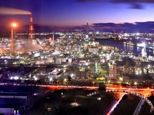 ◆四日市コンビナート(夜景)