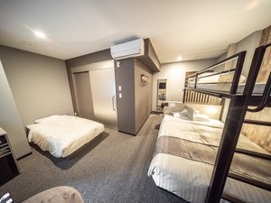 【トリプルルーム】ベッドが3つ設置されたお部屋です