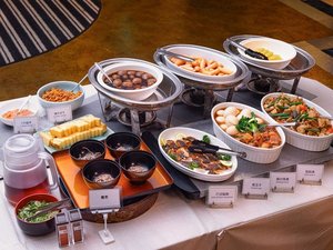 朝食ビュッフェ メイン料理コーナー(一例)