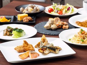 朝食ビュッフェ