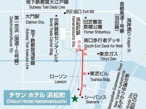 チサンホテル浜松町までのアクセス*浜松町駅*