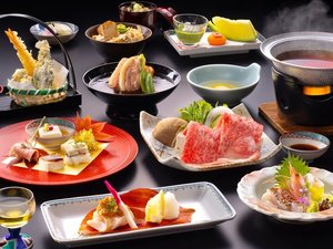 のどぐろ・和牛会席(2026年秋冬)白身の王様と極上黒毛和牛を味わう基本会席。加賀の冬のご馳走と共に。
