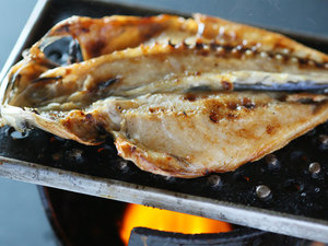 【朝食無料サービス】伊東名物「あじの干物」肉厚でジューシーふっくら!無料でどうぞ。