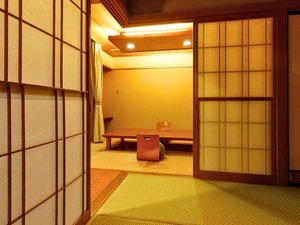 新露天風呂客室(二間)|ゆったり寛げる二間の和室