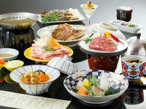 夕食一例|彩り豊かな会席料理