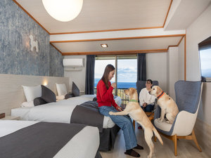 愛犬と一緒にお部屋で贅沢なひとときを