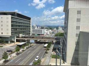 高層階北東側の客室から望む豊田スタジアム♪