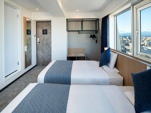 2023年12月に改装を行いリニューアルオープンしたスカイタワールーム!最上階18階シティビュー